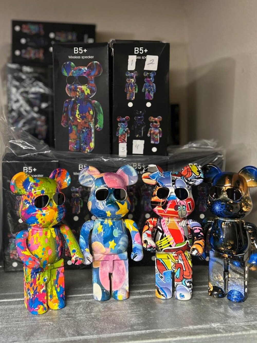 B-5 BEAR BRICK BT SPEAKER 4 different styles ( see description )